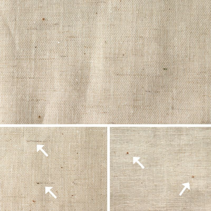 コットンリネン 綿麻 生地 ガーゼ -コットンリネンさらふわダブル