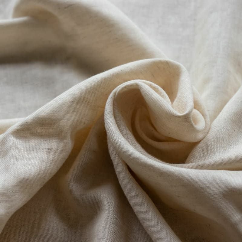 コットンリネン 綿麻 生地 ガーゼ -コットンリネンさらふわダブル