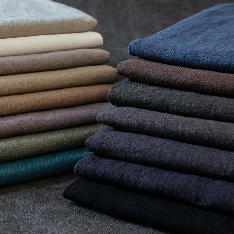 綾織りアンティーク風ラミーリネン25番手 - リネン生地の通販｜生地の森