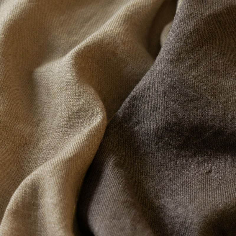 綾織りアンティーク風ラミーリネン25番手 - リネン生地の通販｜生地の森