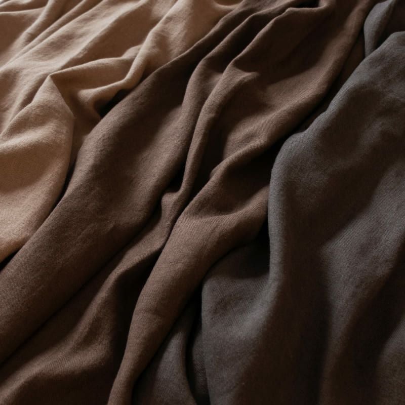 綾織りアンティーク風ラミーリネン25番手 - リネン生地の通販｜生地の森