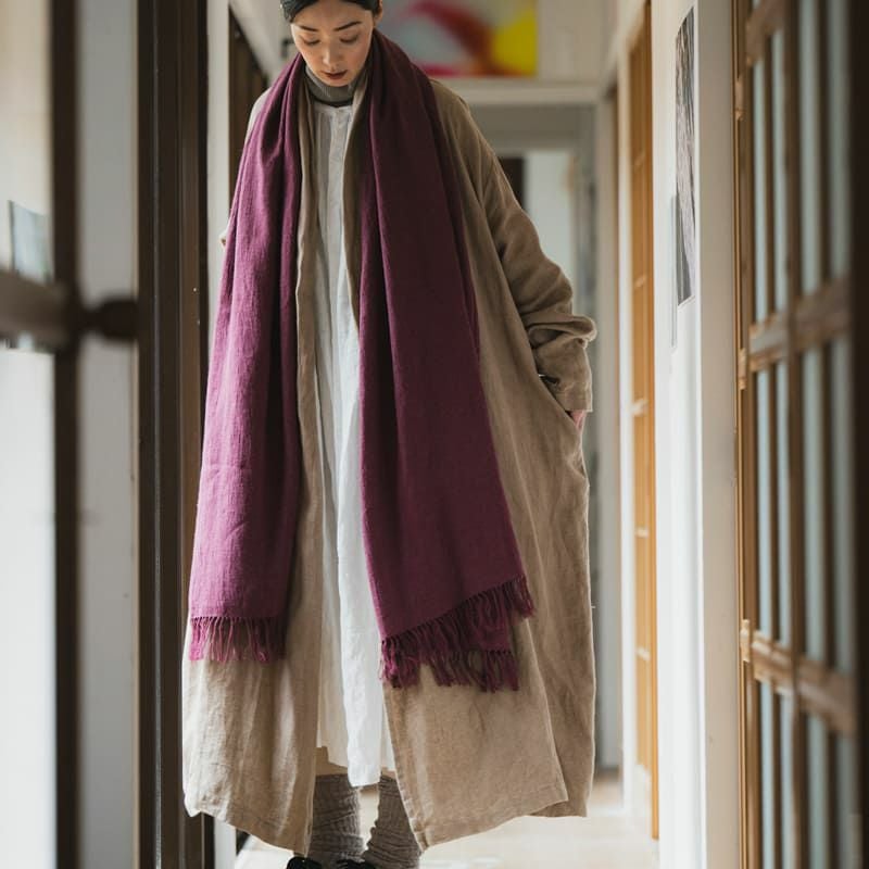 綾織りアンティーク風ラミーリネン25番手 - リネン生地の通販｜生地の森
