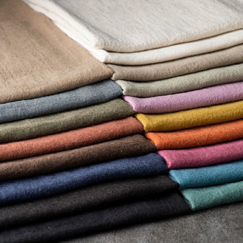 リネン生地の通販｜生地の森-綾織りラミーリネンウール25番手(旧：洗い