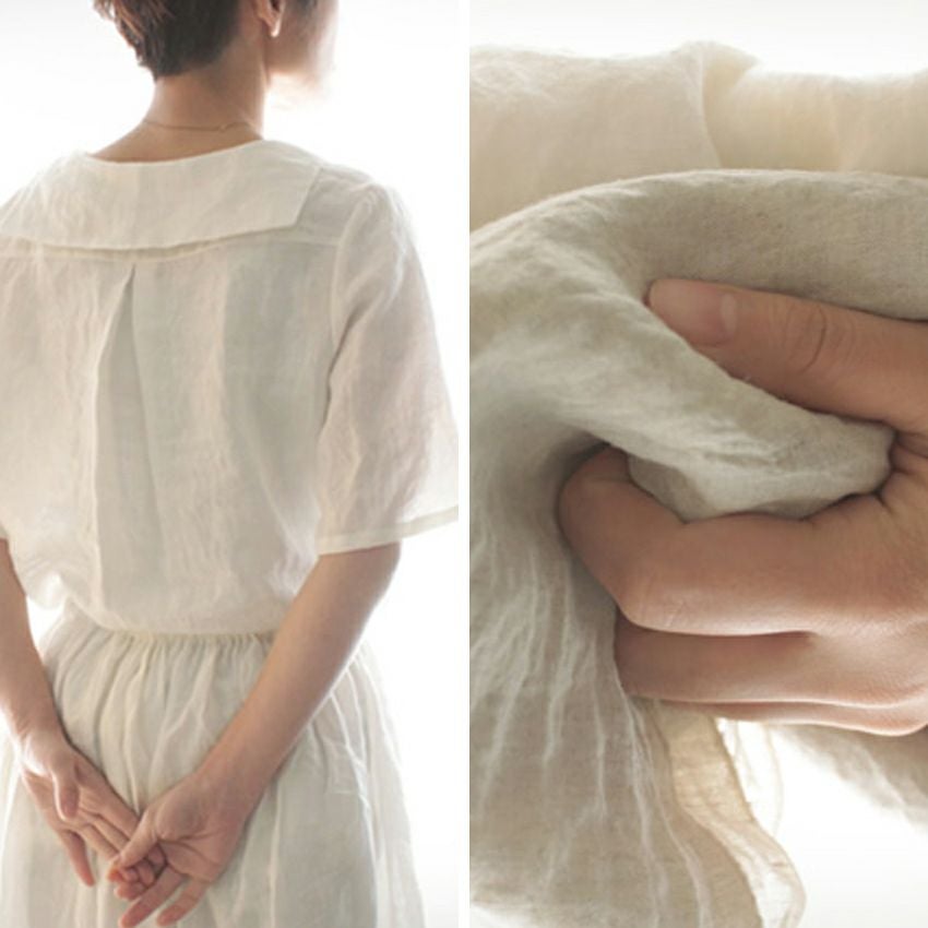 生地 布 | 洗いこまれたラミーリネン60番手-リネン生地の通販｜生地の森