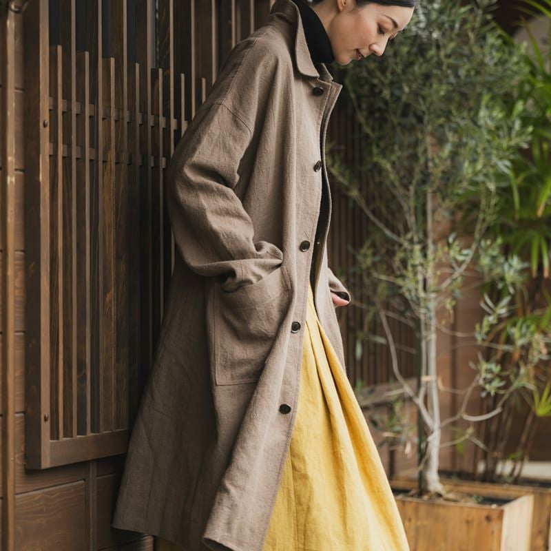 リネン生地の通販｜生地の森-平織りラミーリネンウールキャンバス25