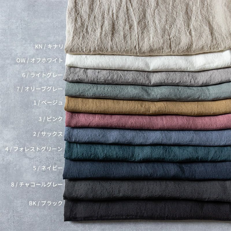 洗いこまれたベルギーリネンローン80番手-リネン生地の通販｜生地の森