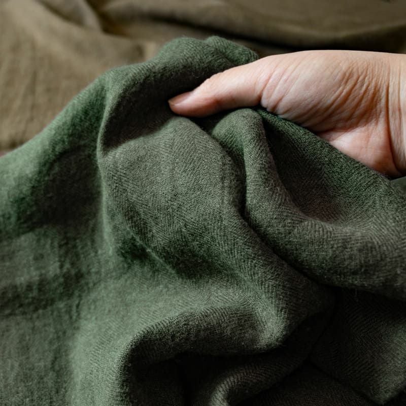 リネン生地の通販｜生地の森-【在品限り】リネンウールヘリンボン25