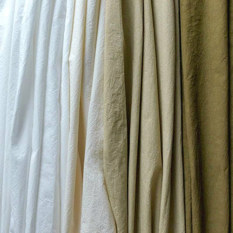 綿麻 生地 コットンリネン-綿麻 ダンプダメージダイド