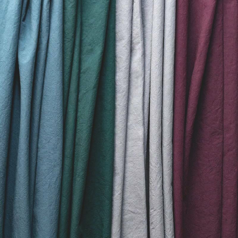 綿麻 生地 コットンリネン-綿麻 ダンプダメージダイド