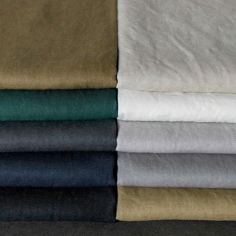 超 高密度 リネン ツイル ナチュラルヴィンテージ 生地の森 厚地