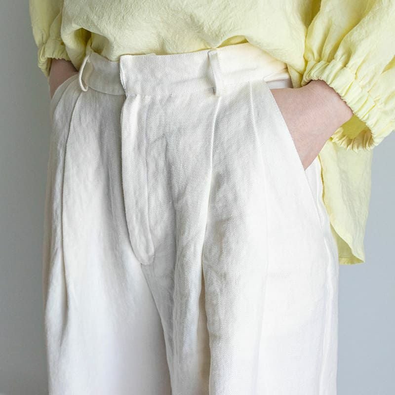 超 高密度 リネン ツイル ナチュラルヴィンテージ 生地の森 厚地