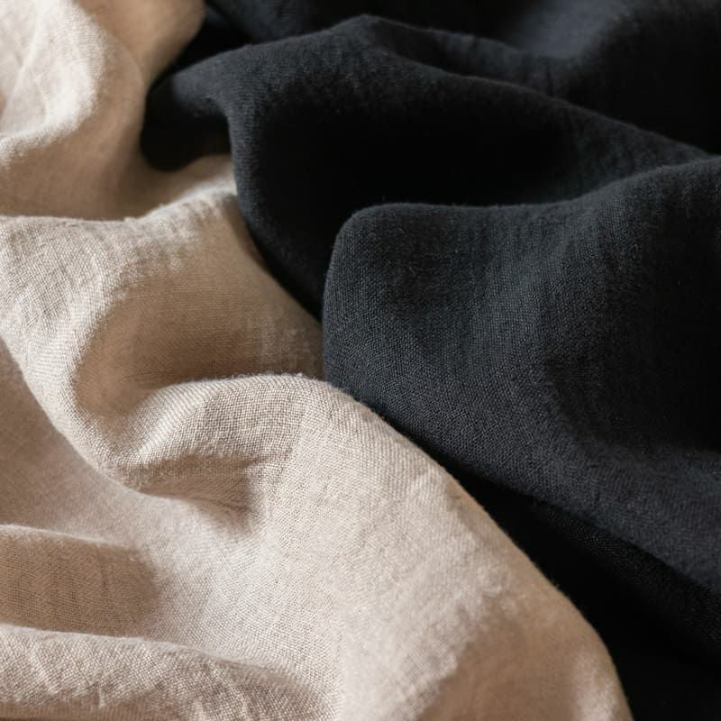 生地 布 | リネン40番手強撚ボイル ダメージダイドアンドウォッシュ