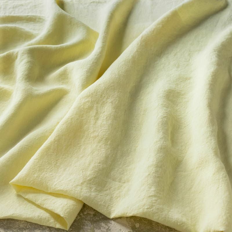  ■■　これは生地サンプルです　■■ 【20周年限定モデル】無地染めフレンチリネンリノクルール(Lino Couleur) ルミナス