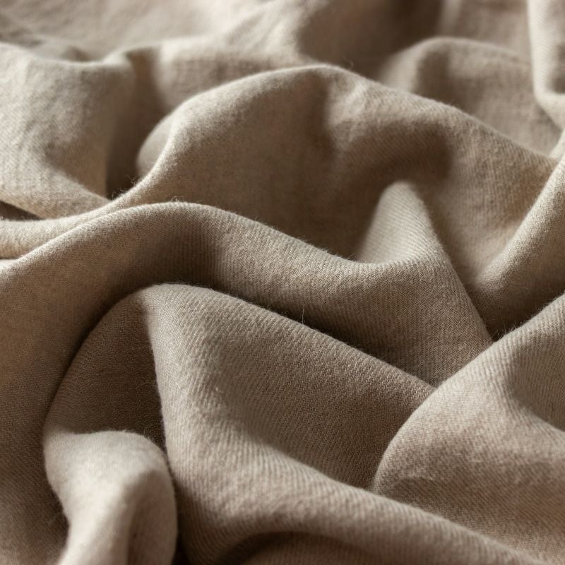 【20周年限定企画】ラミーリネンツイル起毛 「Wam（和む）」/ベージュ【2mカット品 送料無料 お試し特価】 生地の森