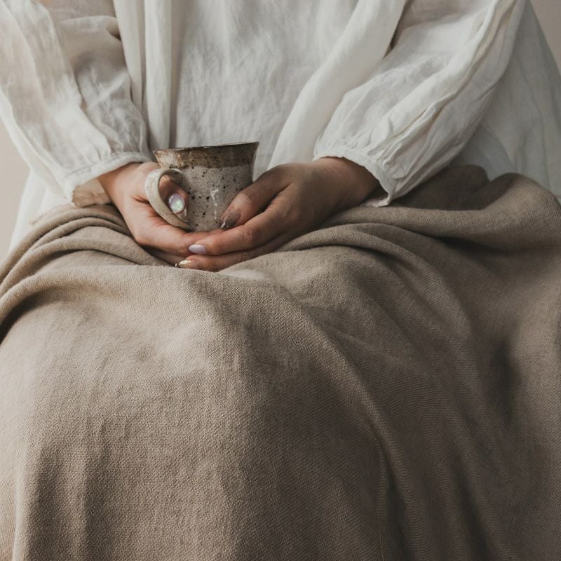 【20周年限定企画】ラミーリネンツイル起毛 「Wam（和む）」/ベージュ【2mカット品 送料無料 お試し特価】 生地の森