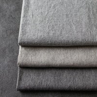 平織りラミーリネントップ25番手 杢グレー 生地の森