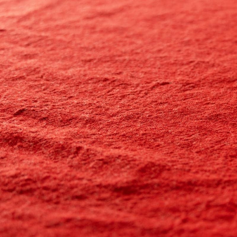 【限定版】平織りラミーリネンウールキャンバス25番手　特別色 ガーネットレッド 秋冬