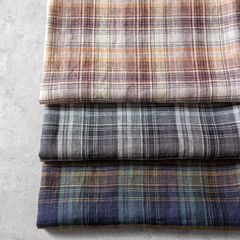 リネン生地の通販｜生地の森-【ワイド幅】先染め異番手リネン甘織り